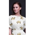 thumbnail image 4 of Bimba Robe Longue pour Femmes en Rayonne avec Papillons, Bohème, Plage, Cocktail, Fête, Maxi, Fendue - X-Grand, 4 of 6
