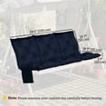 thumbnail image 3 of Outsunny Bench Cushion Water-Repellent, Navy Blue, 3 of 10