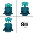 thumbnail image 2 of Diono Everett NXT Booster Car Seat, High Back Slim Fit Lightweight Design, Rigid LATCH, 8 Years of Use, Blue Razz Ice, 2 of 9