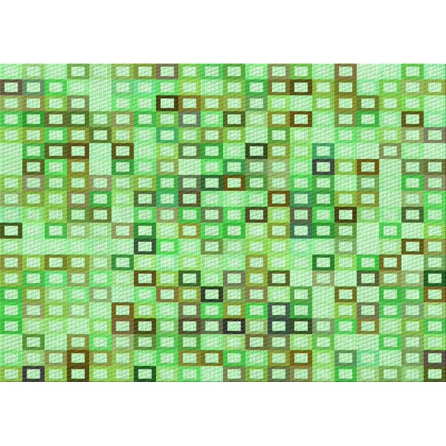 Ahgly Company Machine Washable Indoor Rectangle Transitional Green Onion Green Area Rugs, 4' x 6'