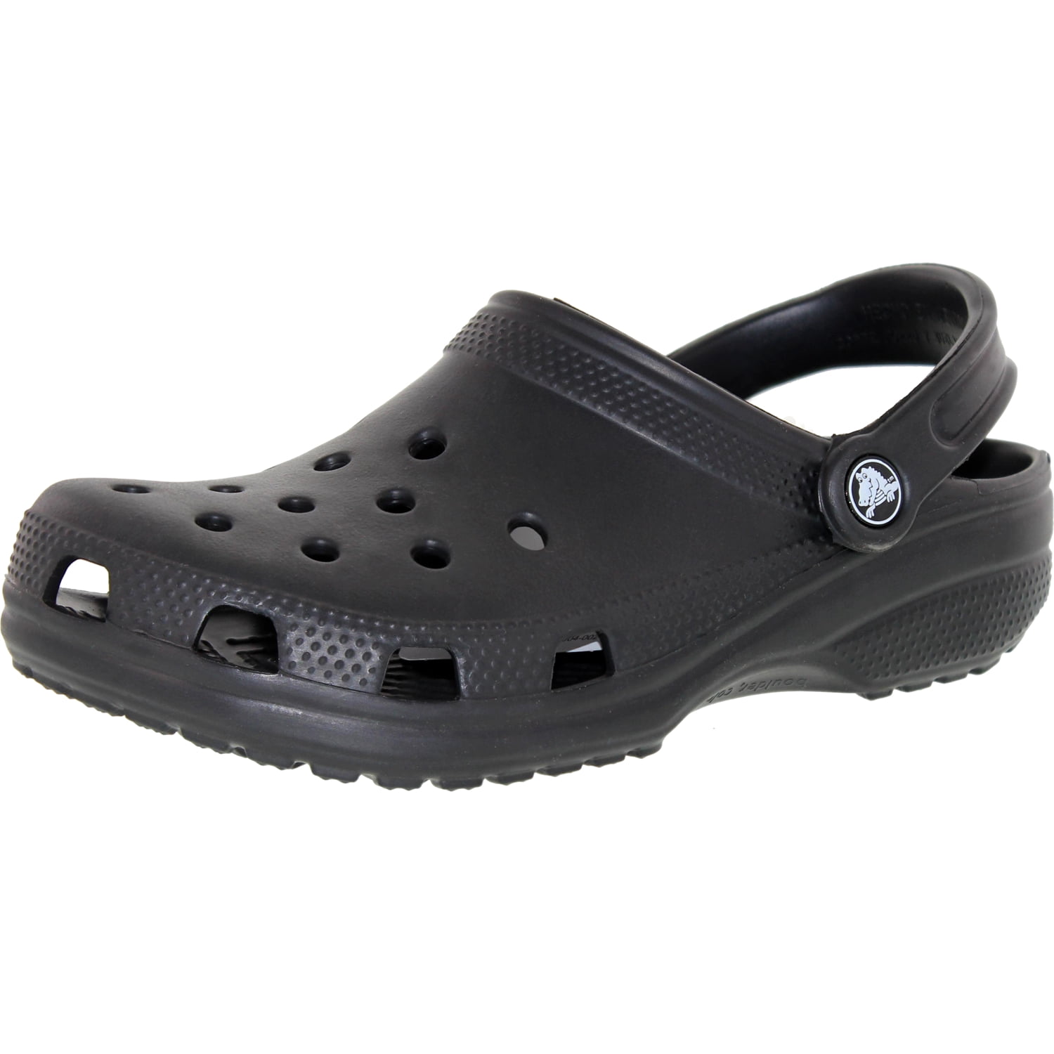 Crocs Men's Classic Black Ankle-High Rubber Sandal - 6M