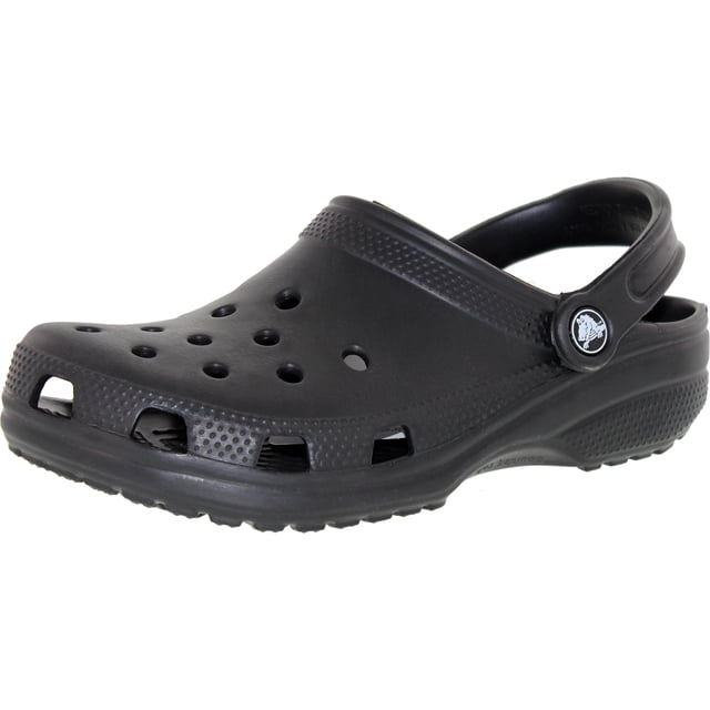 Crocs Men's Classic Black Ankle-High Rubber Sandal - 6M