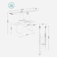 thumbnail image 4 of 2-Level Foldable Clothes Drying Rack with Height-Adjustable Wings, Free-Standing Laundry Rack Clothes Dryer, 33 Drying Rails, and Sock Clips, 4 of 6