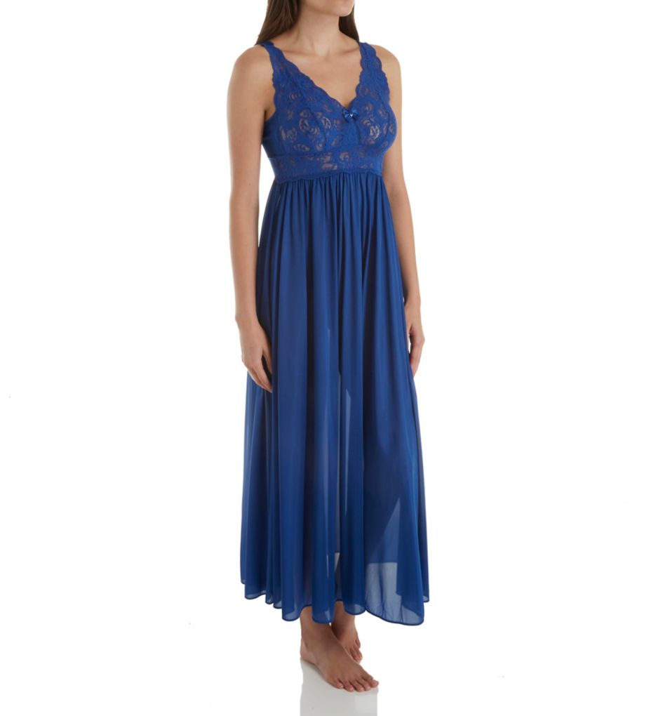 Robe Silhouette 53 Pouces pour Femmes Shadowline 31737 (Marine 2X)