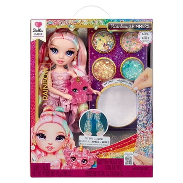 Rainbow High Rainbow Shimmers avec gelée – Bella, poupée-mannequin rose de 11 po (28 cm), nécessaire de gelée, cadeau pour les enfants de 4 ans et +