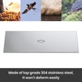 thumbnail image 3 of Zzistar 51" x 17" Stainless Steel Fire Pit Cover Fits -Silver, 3 of 6