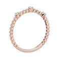 thumbnail image 2 of 0,10 Ct P.t. Forme Ronde Diamond Naturel Dernier Design Alliance Éternité pour Femmes Or Rose Massif 18K Taille 8, 2 of 7