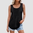 thumbnail image 2 of AherBiu Débardeurs Grande Taille pour Femmes Sans Manches Ample Confortable Camisole Été Décontractée Froncée, 2 of 6