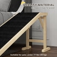 thumbnail image 4 of PawHut Pet Ramp for Dogs Cats Non-slip Carpet Top Natural, 4 of 10
