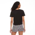 thumbnail image 3 of No Boundaries Women's Tee and Boxer Short 2-Piece Set, 3 of 6