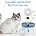 thumbnail image 3 of 40PCS/Set Cat Water Fountain Filter, Compatible with veken 95oz/2.8L Pet Fountain Replacement Filters, 20 Sponges and 20 Water Fountain Filters for Cat Fountain Dog Water Bowl Dispenser, 3 of 7