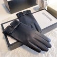 thumbnail image 2 of Glisme Winter Gloves Ladies' Solid Color Versatile Windproof And Thick Cold Gloves Black, 2 of 6