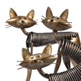 thumbnail image 3 of Tignapoo Sculpture de Chat en Fer Faite à la Main - Décoration Élégante avec Support à Ressort pour la Maison, Pièce d'Art en Métal Unique, Figurine de Chat Adorable, Parfaite pour la Décoration du Salon Ou du Bureau, 3 of 4