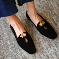 thumbnail image 1 of LSLJS Women's Shoes Low Heels Toe Casual Solid Color Nubuck Leather Flat Sandals, 1 of 5