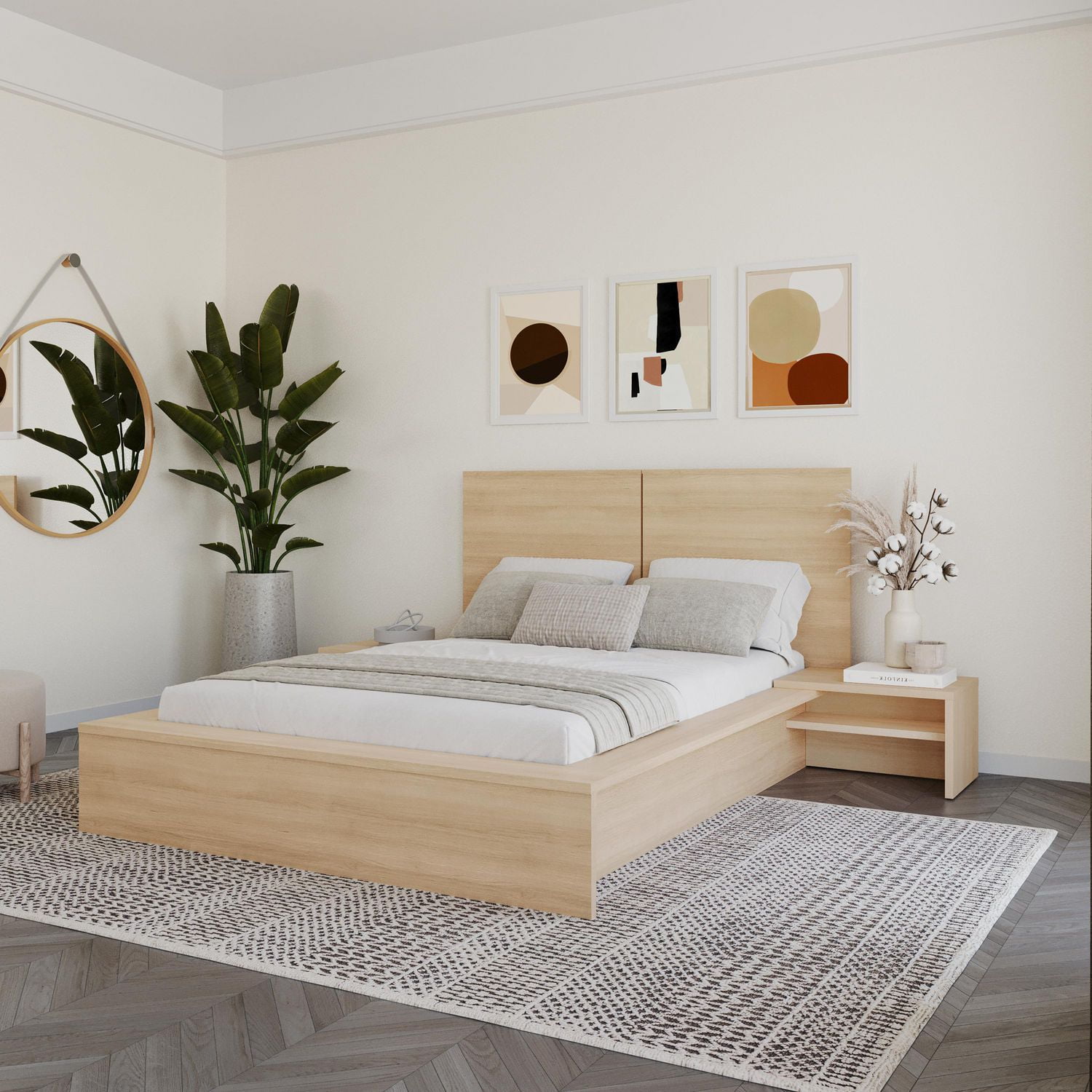 Ensemble de chambre à coucher Marcy 4 pièces avec lit