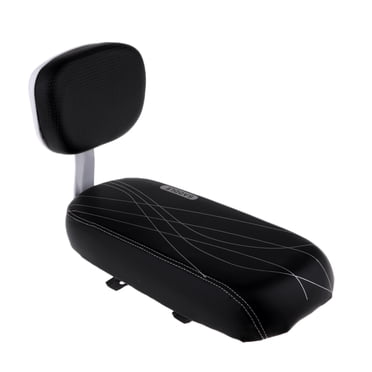Coussins Universels pour Siège Arrière de Vélo, Coussinet de Selle et Dossier, Noir