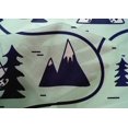 thumbnail image 5 of oneOone Cotton Silk Sky Blue Fabric Mountain Pattern Sewing Material Print Fabric By The Yard 42 Inch Wide, 5 of 5