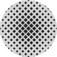 thumbnail image 1 of Ahgly Company Tapis Rond Lavable en Machine Intérieur Transitionnel Gris Platine, 5 Pieds Rond, 1 of 7