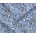 thumbnail image 1 of Soimoi Printed Waterproof Taffeta Fabric - Blue Floral Pattern | 56" Wide | For Outdoor Cushions, Awnings, Table Covers & Upholstery Projects, By 5 Yard, 1 of 7