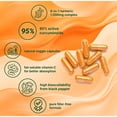thumbnail image 3 of Turmeric Supplement Capsules – 120 Count, Daily Herbal Supplement for General Wellness Support, Makeup Organizers, 3 of 7