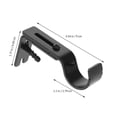 thumbnail image 2 of 3Pcs Curtain Rod Brackets Adjustable Drapery Rod Holders Window Curtain Rod Support Hanger with Installation Screws, 2 of 7