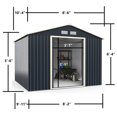 thumbnail image 2 of Relyard 10x8 Metal Outdoor Storage Garden Shed, 2 of 5