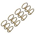 thumbnail image 1 of Unique Bargains 1' Dia. 3 Circle Detachable Metal Binder Rings Loose Leaf Rings, Bronze 4 Pack, 1 of 6