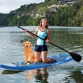 thumbnail image 2 of Goplus Small Inflatable SUP Board, Portable Paddle Board with 5D rings Stand Up Paddle Board for Youth & Adult Navy, 2 of 10