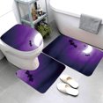 thumbnail image 4 of Yhmxh Bathroom Rugs Bathroom Super Absorbent Bats Floor Mat Three-piece Bathroom Non-slip Mat U-shaped Floor Mat Toilet Seat Mat Living Room Rug Bath Mat, 4 of 6