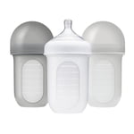 Boon Nursh Bottle Set Grey - 3x8oz