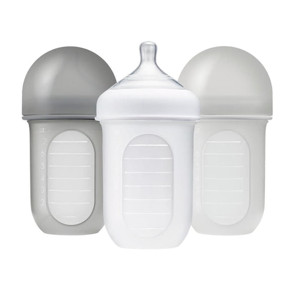 Boon Nursh Bottle Set Grey - 3x8oz