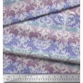 thumbnail image 3 of Soimoi Velvet Fabric Stripe & Ogee Damask Printed Fabric 1 Yard 58 Inch Wide, 3 of 3