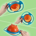 thumbnail image 1 of Gyro Bowl Practical Design Children Balanced Novelty Food-grade PP Tools Anti-splash Feeding Dishes Baby Tableware Funny Gift Blue, 1 of 9