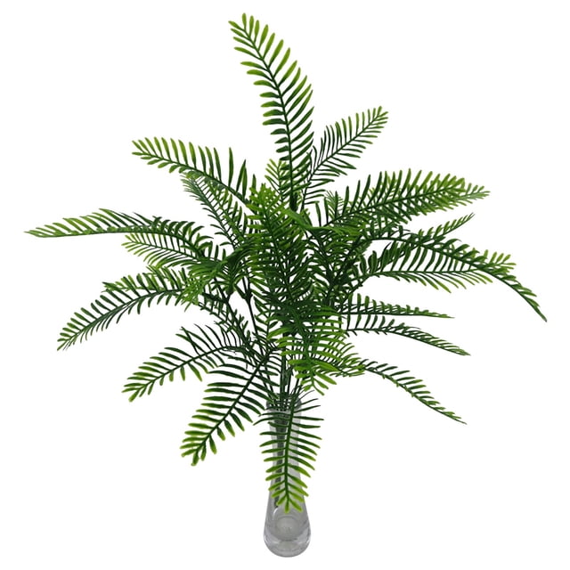 Simulation Green Plant Bunch Artificial Flower Decoration 1Pcs I7 Fork Pteris I Plastic (Simulated Green Plant*1)
