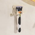 thumbnail image 1 of YIMWNYI Bathroom Non-Perforated Shaver Rack with Power Plug Hook, Wall-Mounted Adhesive Storage Organizer for Hats, Bags, and Small Items, Space-Saving, Easy Installation, 1 of 6