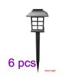 thumbnail image 1 of 6PCS Ground Lamp Solar Power Square Garden Lamp Outdoor LED Night Light for Path Walkway, Warm Light, 1 of 9