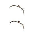 thumbnail image 4 of Maytalsory Metal Arch Frame Kiss Clasp Purse Bag DIY Bead Head Lock Coffee 24.5cm 2Set, 4 of 6