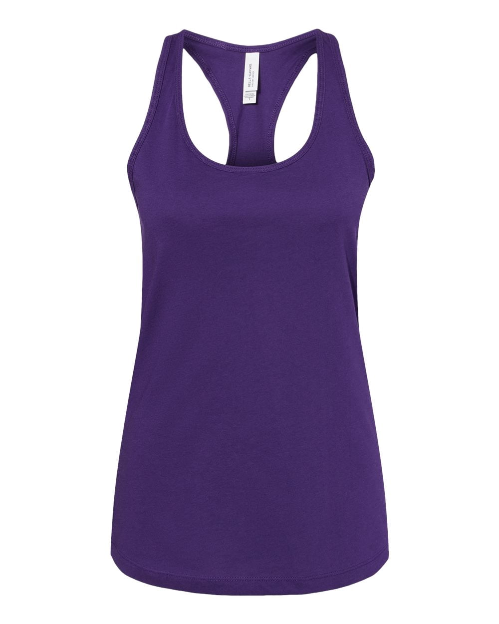 Bella Canvas 6008 Women`s Jersey Racerback Tank, S, Team Purple