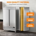 thumbnail image 4 of Coolski 54"W 2 Door Commercial Refrigerator, 49 Cu.ft Stainless Steel Reach-in Fridge, 4 of 9