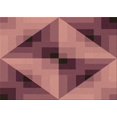 thumbnail image 1 of Ahgly Company Machine Washable Indoor Rectangle Transitional Sunrise Orange Area Rugs, 6' x 9', 1 of 7