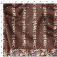 thumbnail image 4 of Soimoi Moss Georgette Fabric Leaves & Rose Panel Fabric Prints by Yard 42 Inch Wide, 4 of 5