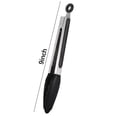 thumbnail image 4 of PVCS Premium Stainless Steel Locking Kitchen Tongs with Silicon Tips, 9 inch (Black) Heat Resistant Up To 480°F, 4 of 9