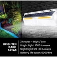 thumbnail image 4 of Bell+Howell Bionic Solar Security Light XL, Solar Outdoor Lights Waterproof, Motio, 4 of 5