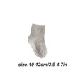 thumbnail image 3 of 6 Pieces Kids Stockings Socks with Nice Elasticity Comfortable Wearing Simple Style Good Craftsmanship Hose Keep Crawing medium gray 10-12, 3 of 6