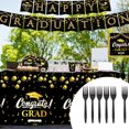thumbnail image 1 of 2024 Graduation Season Banner Flag with Emblem Large Polyester Cloth Wall Hanging Decor for Ceremony Party (150x90cm), 1 of 6