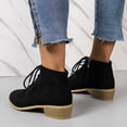 thumbnail image 4 of LSLJS Western Boot Trend Casual Short Tube Retro Style Thick Heeled Pointed New Women's Boots, 4 of 7