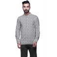 thumbnail image 1 of Atasi Mandarin Collar Short Kurta Mens ShirtWith Long Cuff Sleeves For Men, 1 of 1