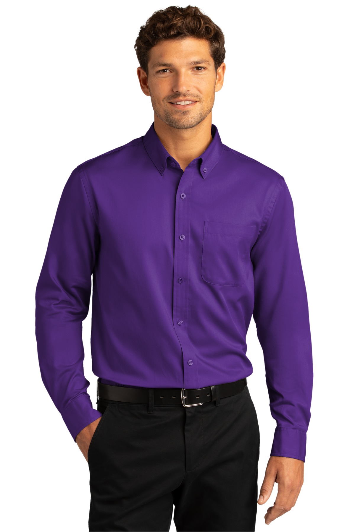 Port Authority Men's Long Sleeve SuperPro React Twill Shirt - W808