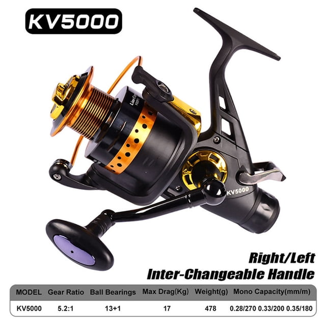Metal Spinning Reel 13 + 1BB Fishing Reel Strong Drag ,Rigid Aluminum Skeletal Frame