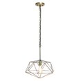 thumbnail image 2 of All The Rages LHP-3003-AB Luminaire Suspendu Moderne en Fil Métallique 16 Pouces, Laiton Antique, 2 of 2